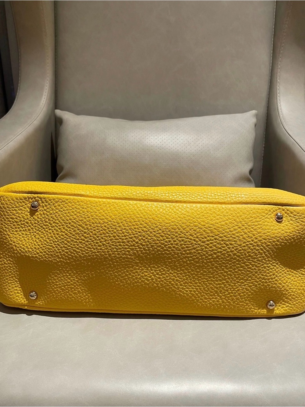 Dolce & Gabbana Yellow Sicily Pebbled Leather Satchel - Picture 5 of 5